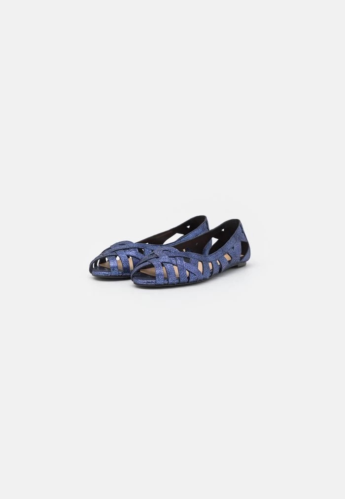 Ballerine ANNA FIELD Anna Field Peeptoe Ballet Pumps Bleu Marine Femme | QBW-8972616